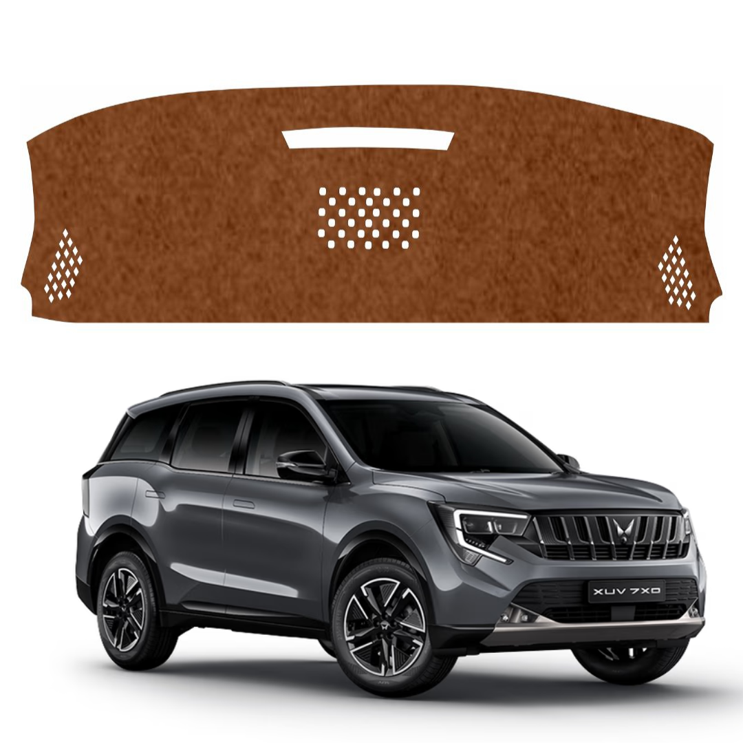 Mahindra XUV 7XO 2025 TO 2026 Car Dashboard Mat (Brown)