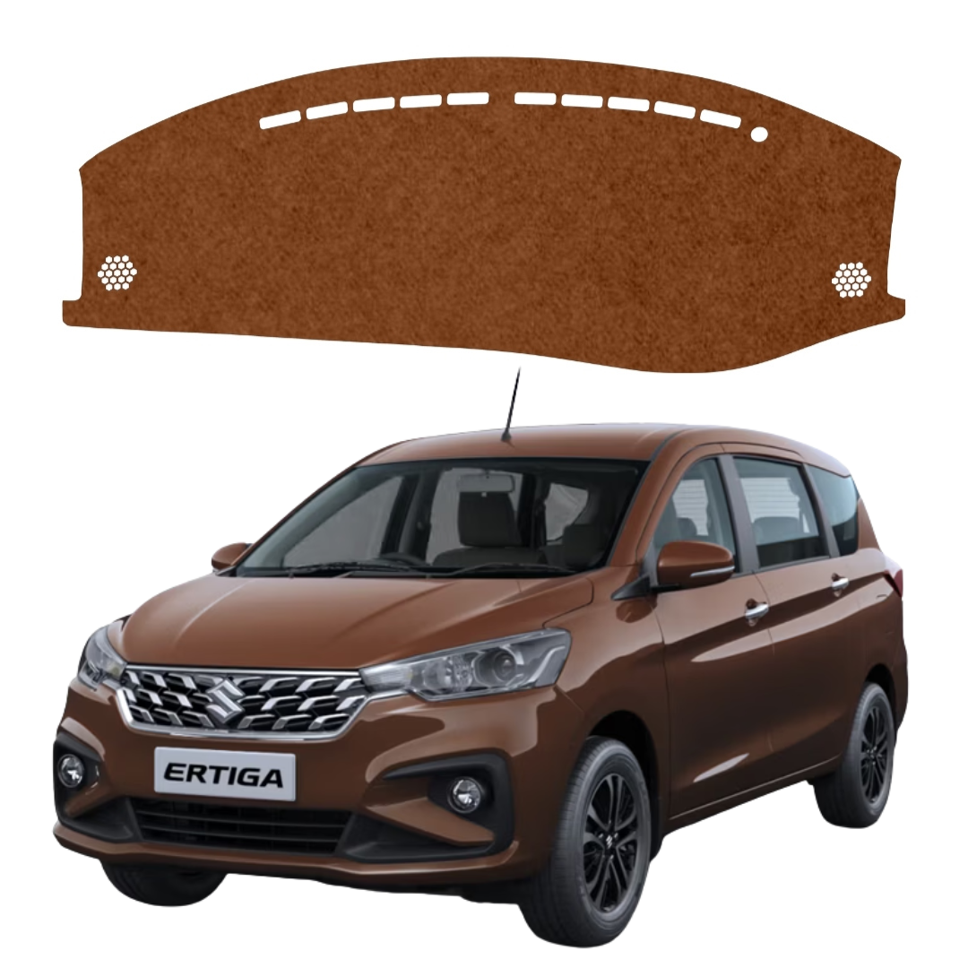 Maruti Suzuki Ertiga 2019 To 2026 Car Dashboard Mat (Brown)