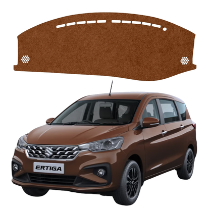Maruti Suzuki Ertiga 2019 To 2026 Car Dashboard Mat (Brown)