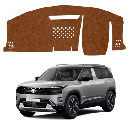 Tata Sierra 2026 Car Dashboard Mat (Brown)