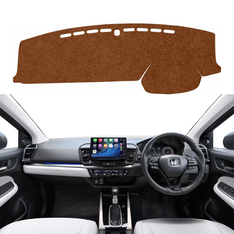 Honda City 2020 To 2026 Car Dashboard Mat (Brown)