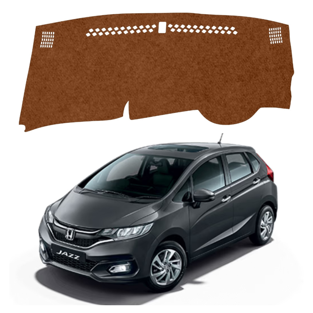 Honda Jazz 2014 To 2023 Car Dashboard Mat (Brown)