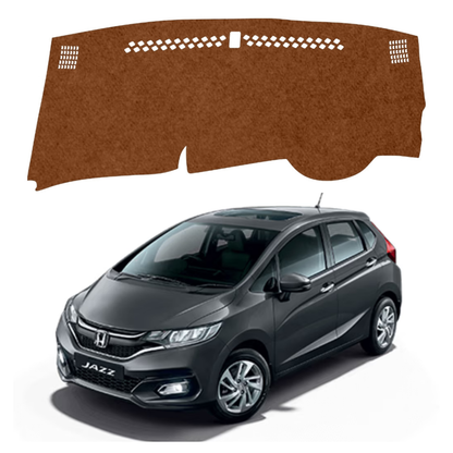 Honda Jazz 2014 To 2023 Car Dashboard Mat (Brown)