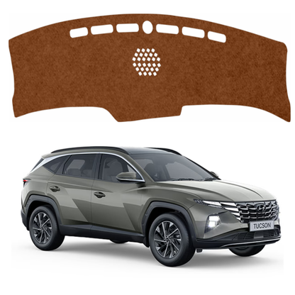 Hyundai Tucson 2022 To 2026 Car Dashboard Mat (Brown)