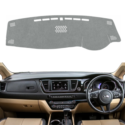 Kia Carnival 2020 To 2023 Car Dashboard Cover Mat (Grey)