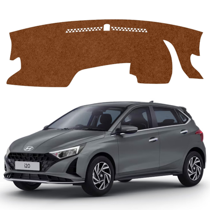 Hyundai i20 2020 To 2026 Car Dashboard Mat (Brown)