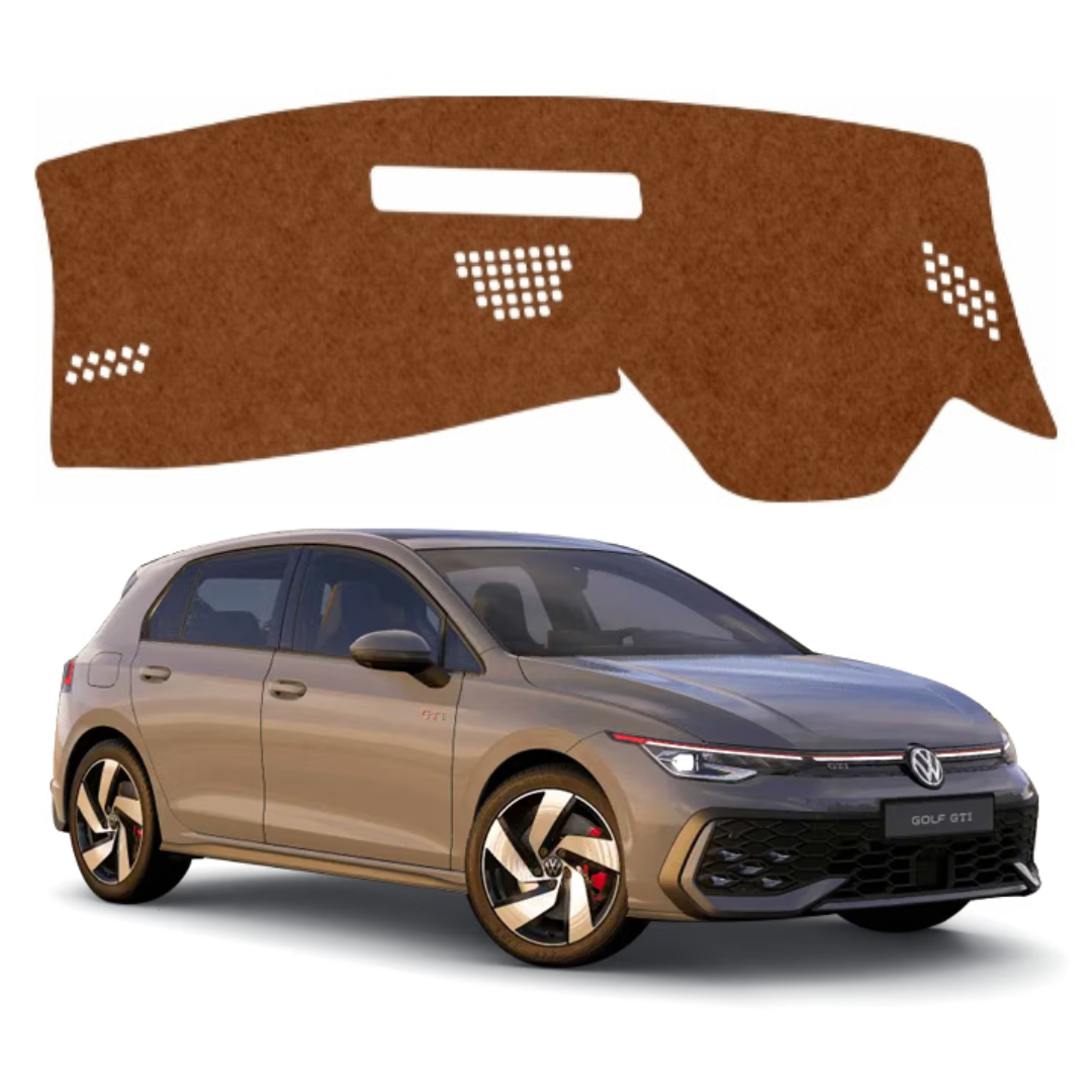 Volkswagen Golf GTI 2024 to 2026 Car Dashboard Mat (Brown)