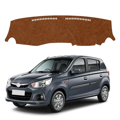 Maruti Suzuki Alto K10 2014 to 2022 Car Dashboard Mat (Brown)