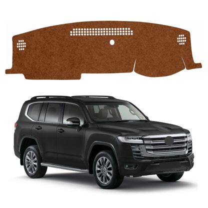 Toyota Land Cruiser 2021 To 2026 Car Dashboard Mat (Brown)