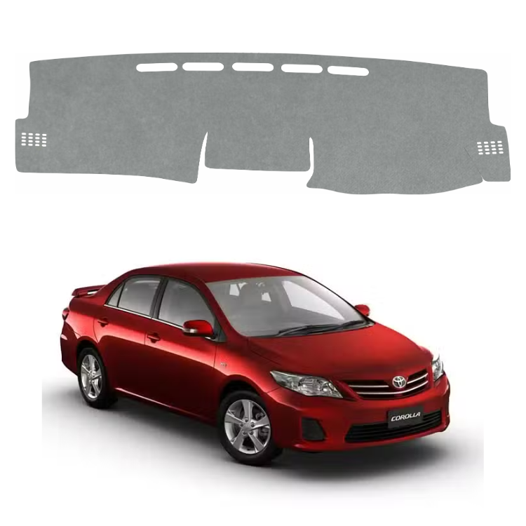 Toyota Corolla Altis 2008 To 2013 Car Dashboard Cover Mat (Grey)