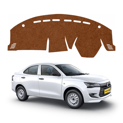 Maruti Suzuki Dzire Tour S 2025 To 2026 Car Dashboard Mat (Brown)