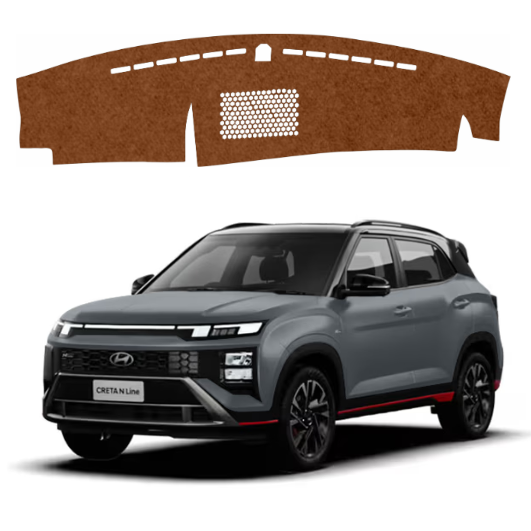 Hyundai Creta N Line 2024 To 2026 Car Dashboard Mat (Brown)