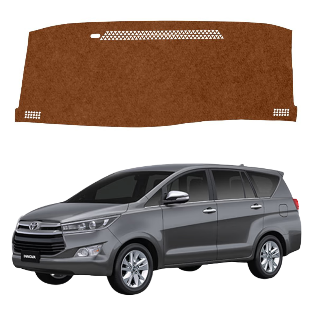 Toyota Innova Crysta 2015 To 2026 Car Dashboard Mat (Brown)