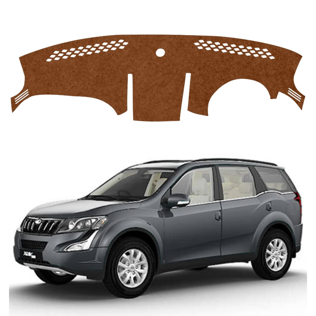 Mahindra XUV 500 2011 To 2021 Car Dashboard Mat (Brown)