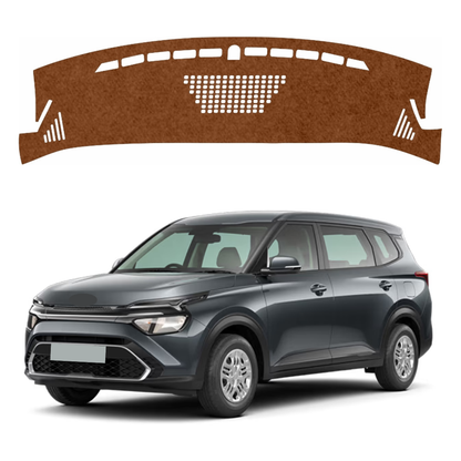 Kia Carens 2022 To 2026 Car Dashboard Mat (Brown)