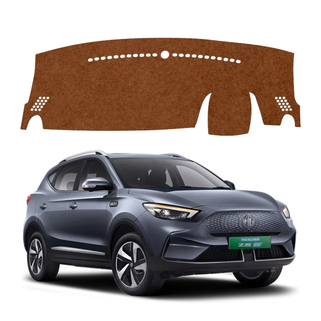 MG ZS EV 2020 To 2026 Car Dashboard Mat (Brown)