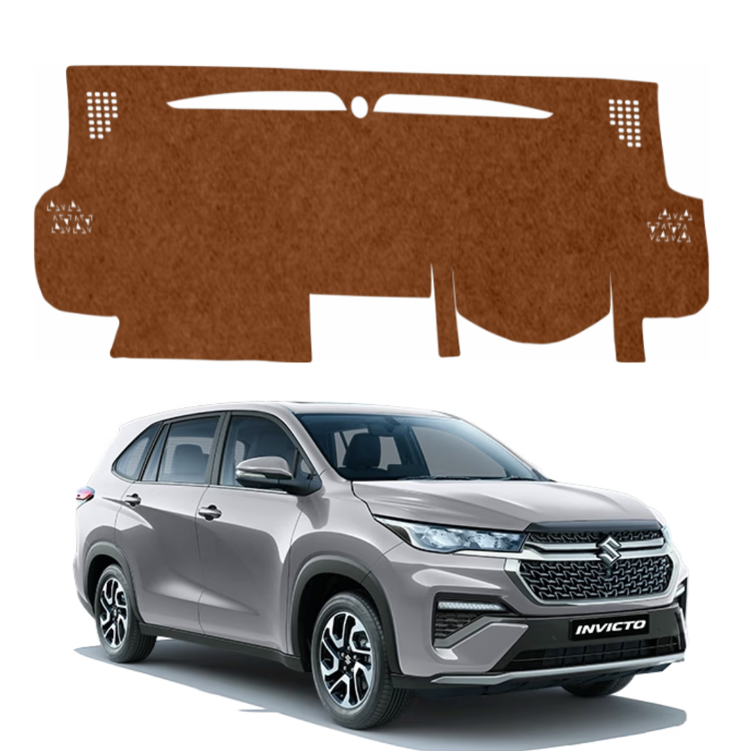 Maruti Suzuki Invicto 2023 To 2026 Car Dashboard Mat (Brown)