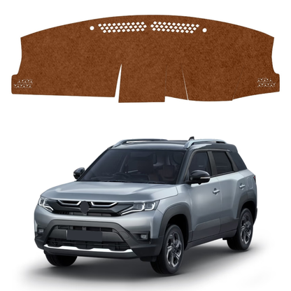 Maruti Suzuki Brezza 2022 To 2026 Car Dashboard Mat (Brown)