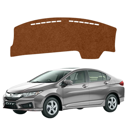 Honda City 2014 To 2020 Car Dashboard Mat (Brown)