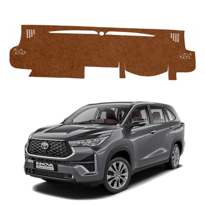 Toyota Innova Hycross 2022 To 2026 Car Dashboard Mat (Brown)
