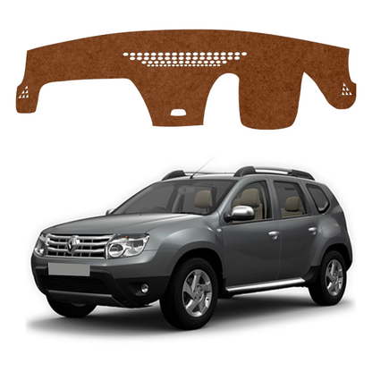 Renault Duster 2012 To 2022 Car Dashboard Mat (Brown)
