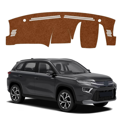 Toyota Urban Cruiser Hyryder 2022 To 2026 Car Dashboard Mat (Brown)