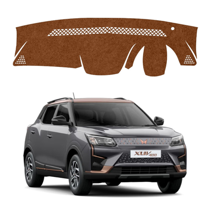 Mahindra XUV400 EV 2023 To 2026 Car Dashboard Mat (Brown)