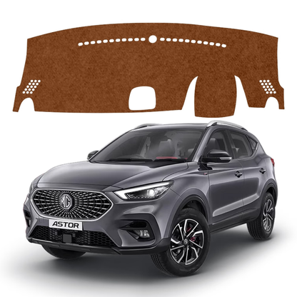 MG Astor 2021 To 2026 Car Dashboard Mat (Brown)