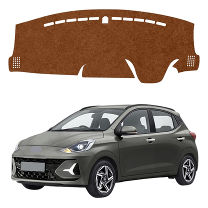 Hyundai i10 Nios 2019 To 2026 Car Dashboard Cover Mat (Brown)