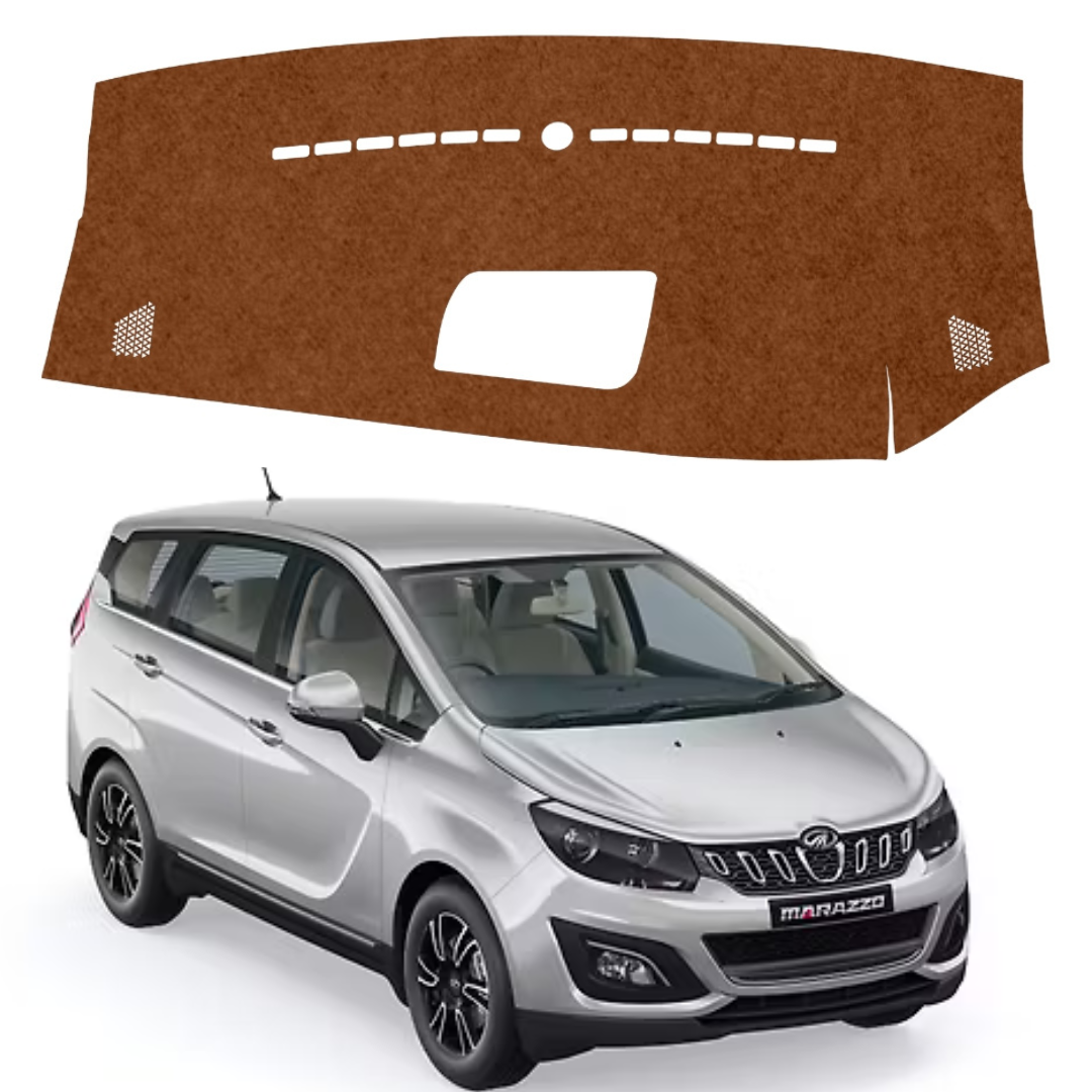 Mahindra Marazzo 2018 To 2026 Car Dashboard Mat (Brown)