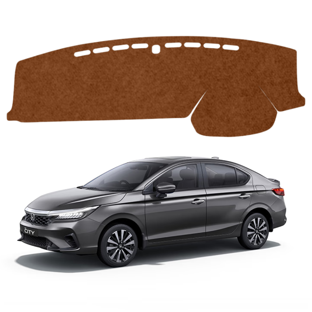 Honda City 2020 To 2026 Car Dashboard Mat (Brown)