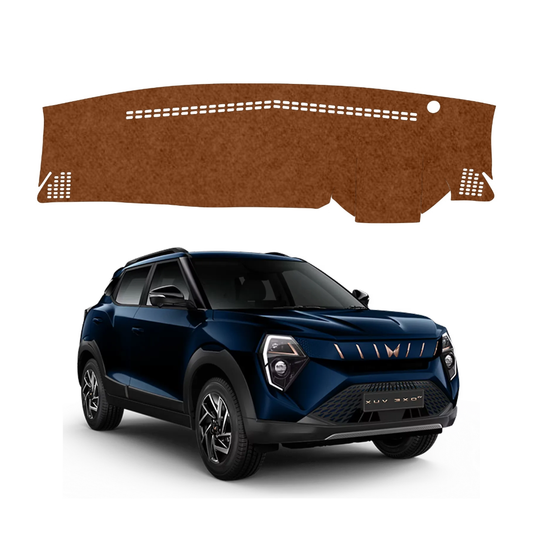 Mahindra XUV 3XO EV 2024 To 2026 Car Dashboard Mat (Brown)
