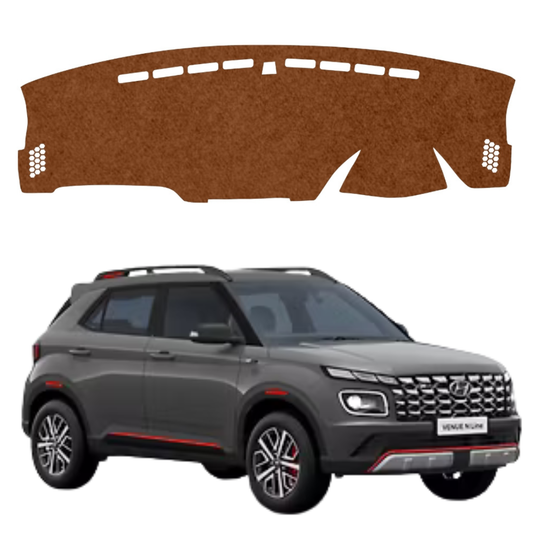 Hyundai Venue N Line 2022 To 2025 Car Dashboard Mat (Brown)