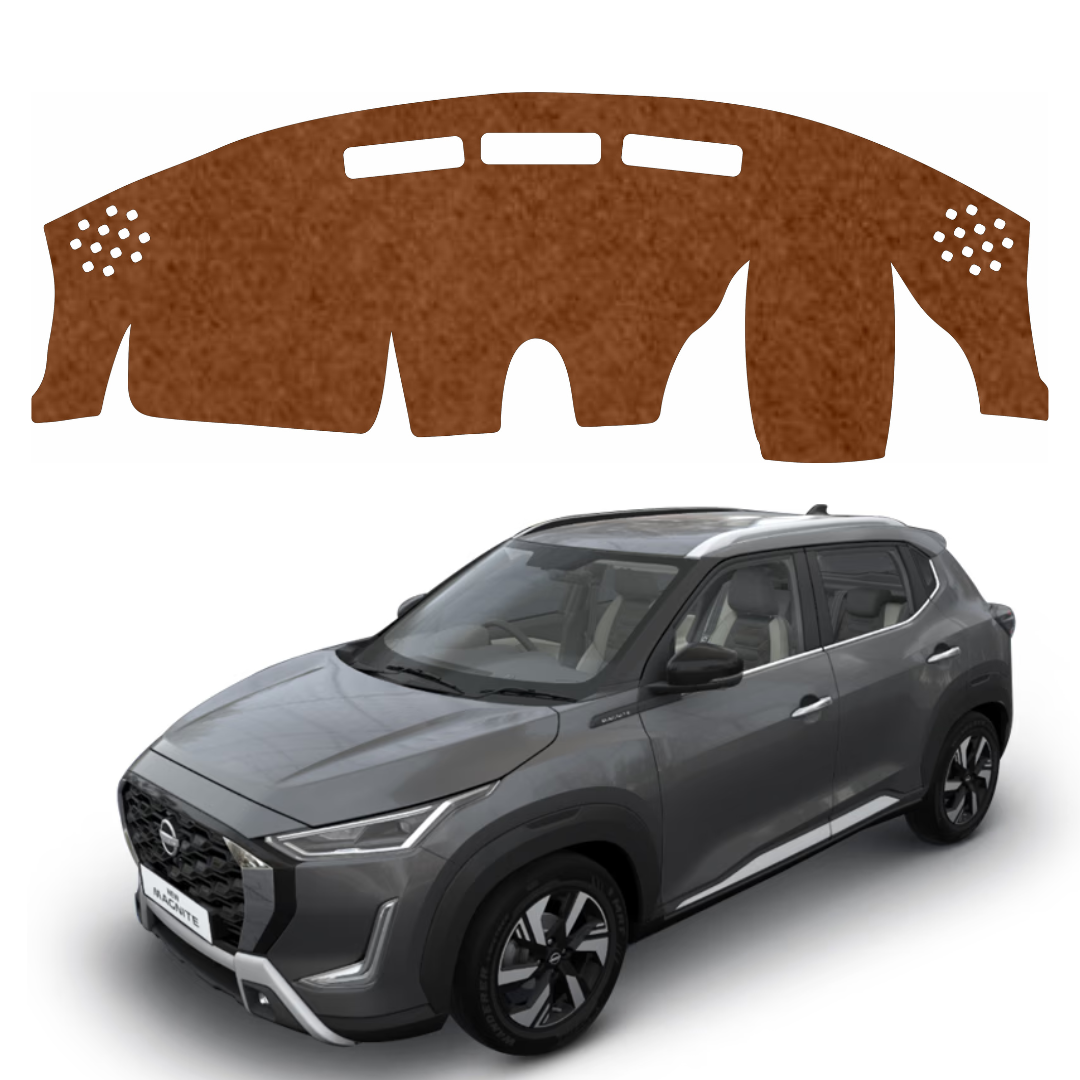 Nissan Magnite Facelift 2024 To 2026 Car Dashboard Mat (Brown)
