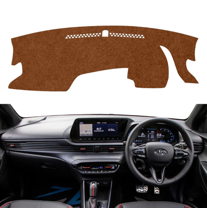 Hyundai i20 N Line 2021 To 2026 Car Dashboard Mat (Brown)