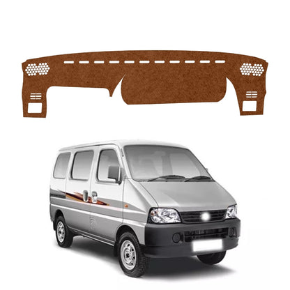 Maruti Suzuki Eeco 2010 To 2022 Car Dashboard Cover Mat (Brown)