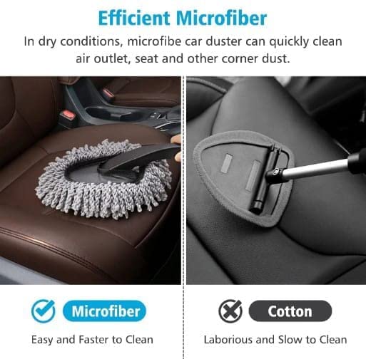 Car Duster Brush, 8 cm, Multipurpose Scratch-Free Cleaning Tool for Home and Auto
