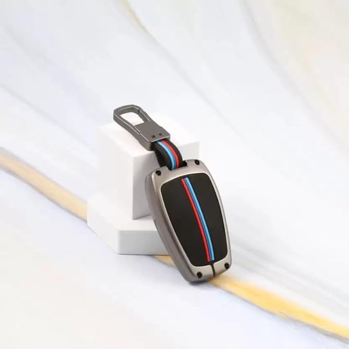 Premium Key Cover for Tata Nexon | Curvv | Altroz | Harrier | Punch | EV | Safari and Facelift 4 Button Smart Key, All Tata Cars Key Cover