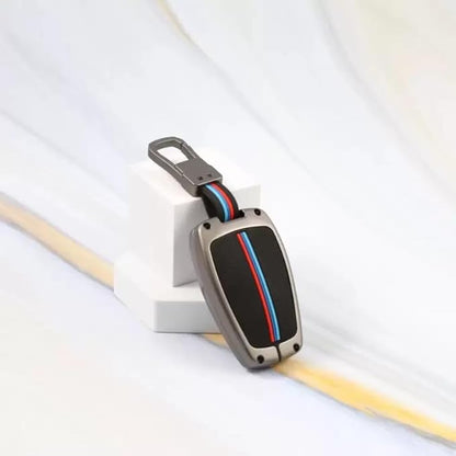 Premium Key Cover for Tata Nexon | Curvv | Altroz | Harrier | Punch | EV | Safari and Facelift 4 Button Smart Key, All Tata Cars Key Cover