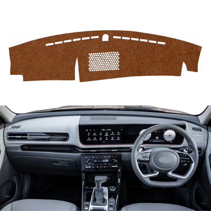 Hyundai Creta 2024 To 2026 Car Dashboard Mat (Brown)