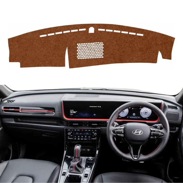 Hyundai Creta N Line 2024 To 2026 Car Dashboard Mat (Brown)