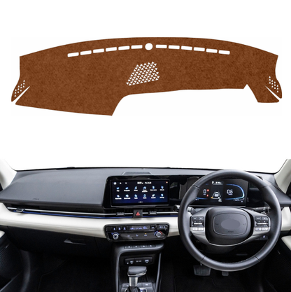 Hyundai Verna 2023 To 2026 Car Dashboard Mat (Brown)