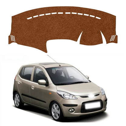 Hyundai i10 2007 To 2013 Car Dashboard Mat (Brown)