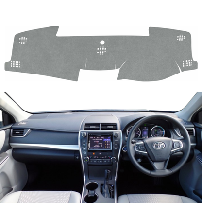 Toyota Camry 2013 To 2018 Car Dashboard Cover Mat (Grey)