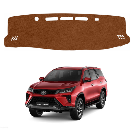Toyota Fortuner Legender 2021 To 2026 Car Dashboard Mat (Brown)