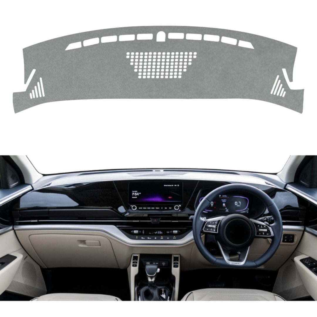 Kia Carens 2022 To 2026 Car Dashboard Cover Mat (Grey)