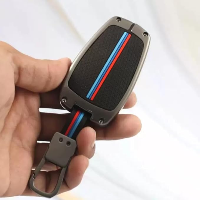 Premium Key Cover for Tata Nexon | Curvv | Altroz | Harrier | Punch | EV | Safari and Facelift 4 Button Smart Key, All Tata Cars Key Cover