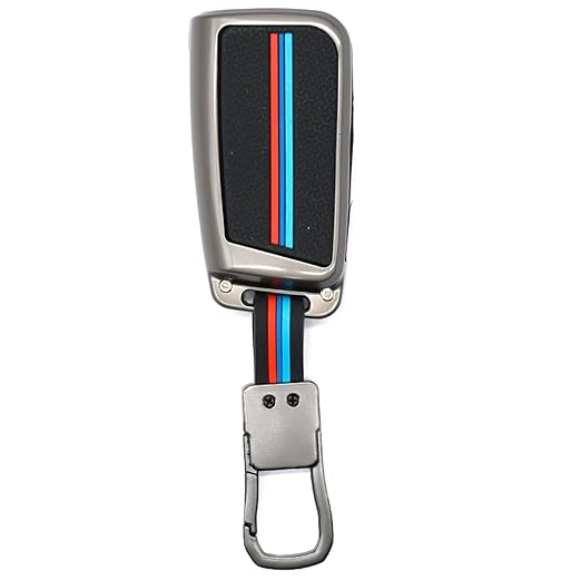 Premium Metal Key Cover Compatible with T-ROC, Tiguan, New Jetta Taigun Flip Key