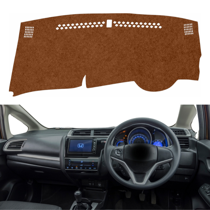 Honda WR-V 2017 To 2023 Car Dashboard Mat (Brown)