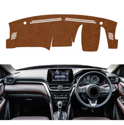 Maruti Suzuki Grand Vitara 2022 To 2026 Car Dashboard Mat (Brown)
